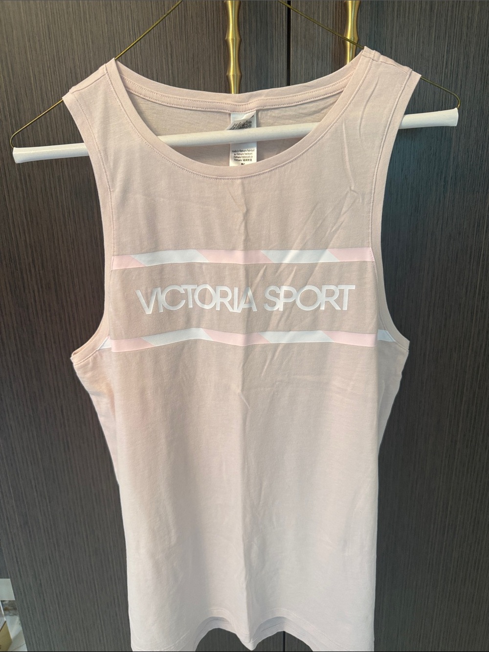 Victoria Sport Women's Light Pink Muscle Tank